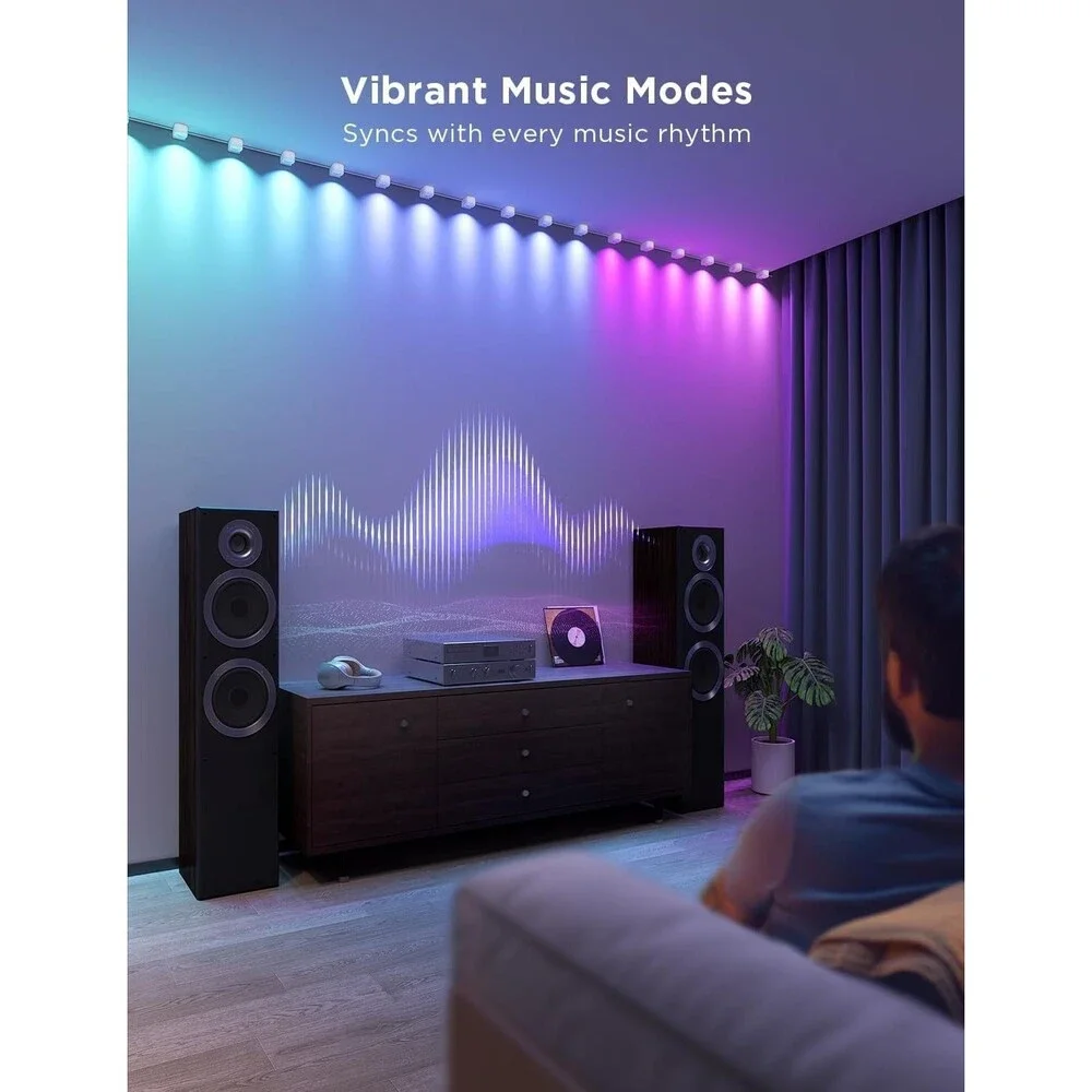 Govee RGBIC String Downlights Smart LED 9. 8ft Lights Works w Alexa Music Sync